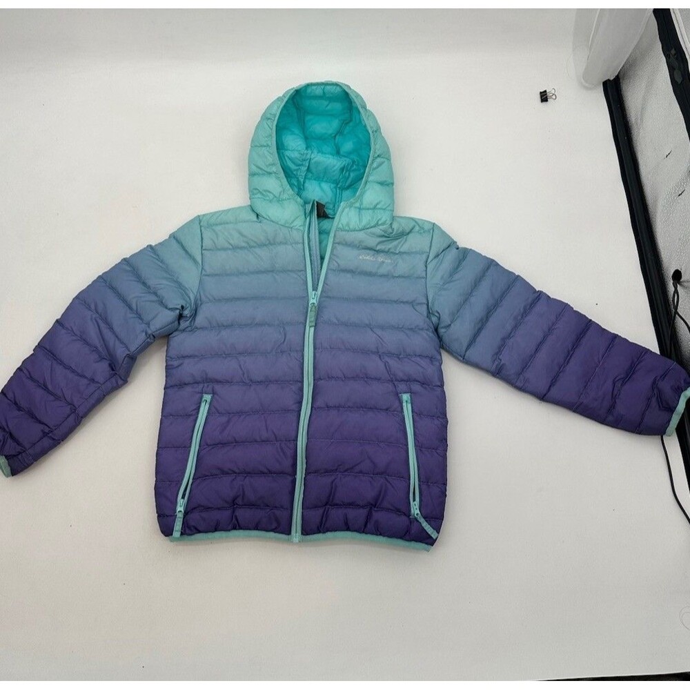 Eddie Bauer Girls  Jacket Size S 7/8 Dream‎ Blue hombre puffy jacket